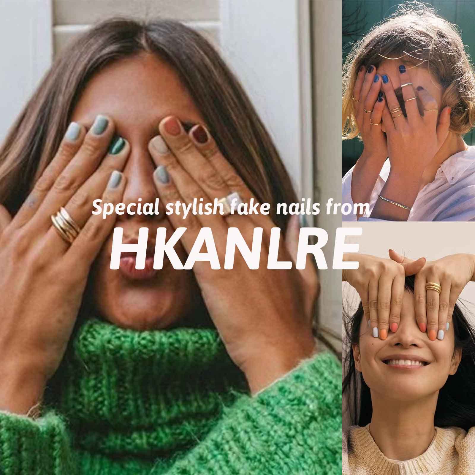 Hkanlre nails perfect for Prom, Party, Wedding and more