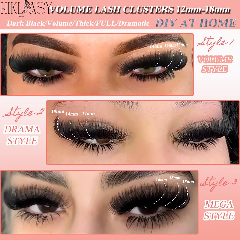 HK HIKLASY 10% lighter 20% fuller lashes offer comfortable, striking enhancement.