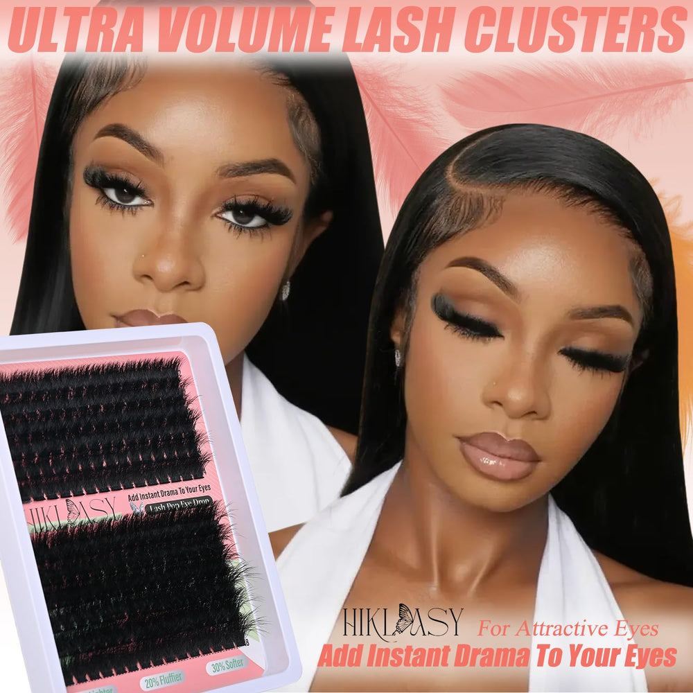 HK HIKLASY reusable DIY lash clusters ideal for home or salon experiments.