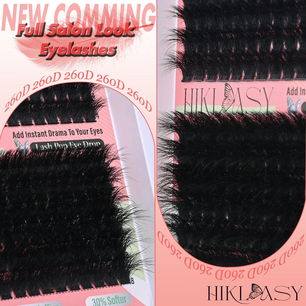 HK HIKLASY sinuvell material lashes deliver natural waves and fuller appearance.