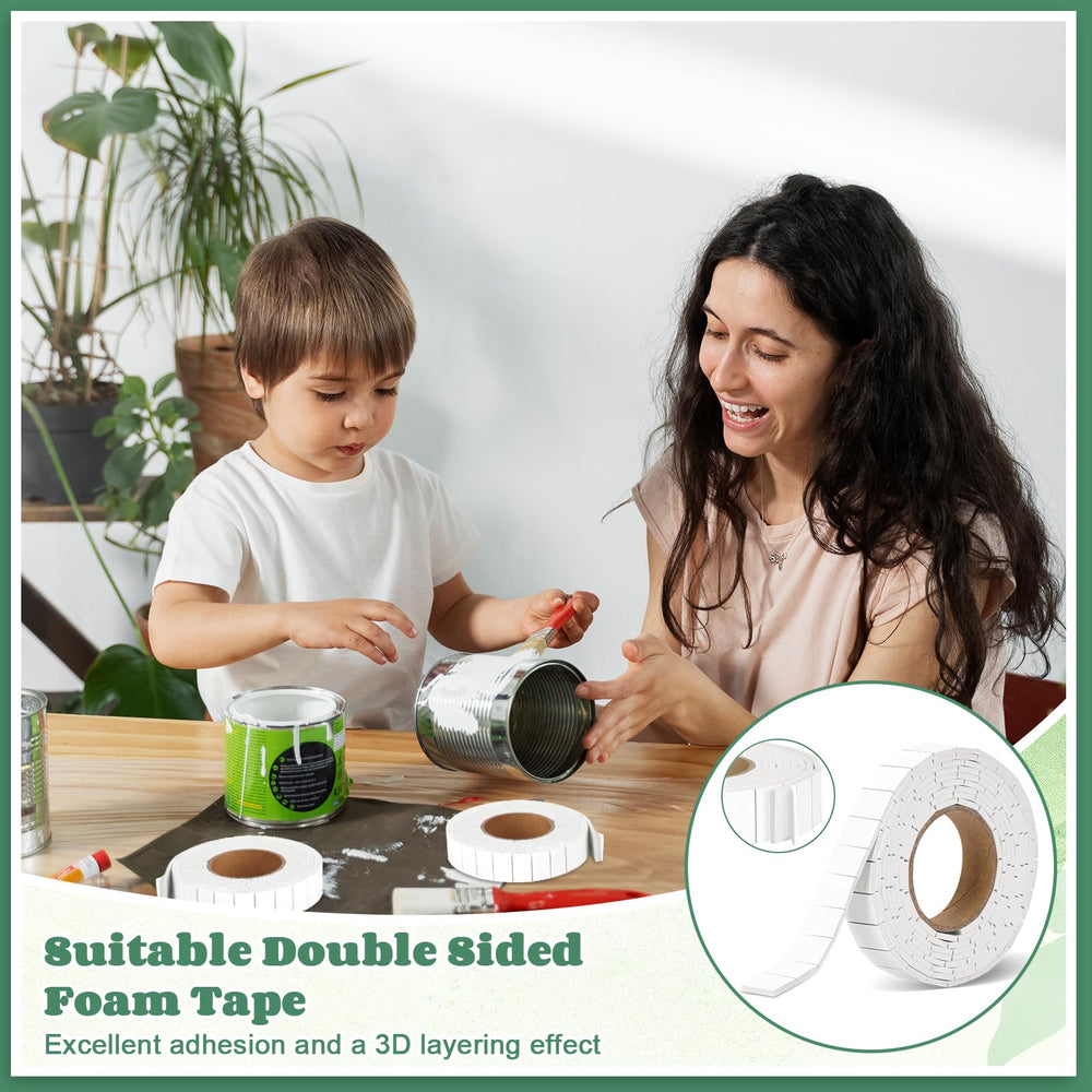 HKSZEH foam tape squares used in a DIY card making project.