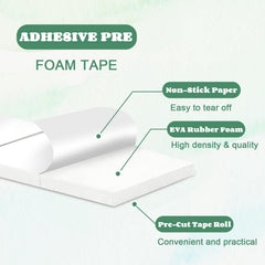 HKSZEH foam tape squares packaging and storage box for organized supplies.
