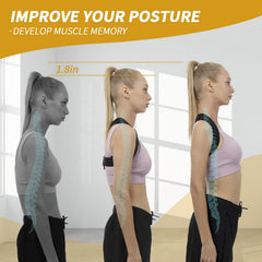 HLOES posture corrector with adjustable shoulder straps adapts to your body for a comfortable fit