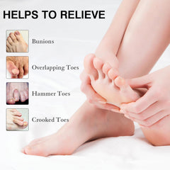 HLOES Toe Spacers in soft, skin-friendly materials providing gentle support.