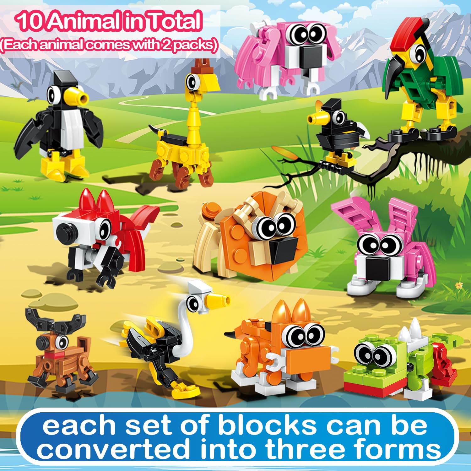 HLXGFCAI animal designs collection boosts imaginative building play
