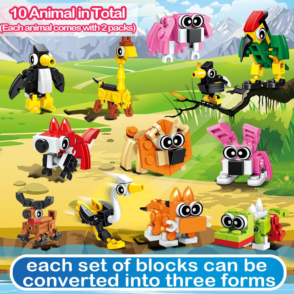 HLXGFCAI animal designs collection boosts imaginative building play