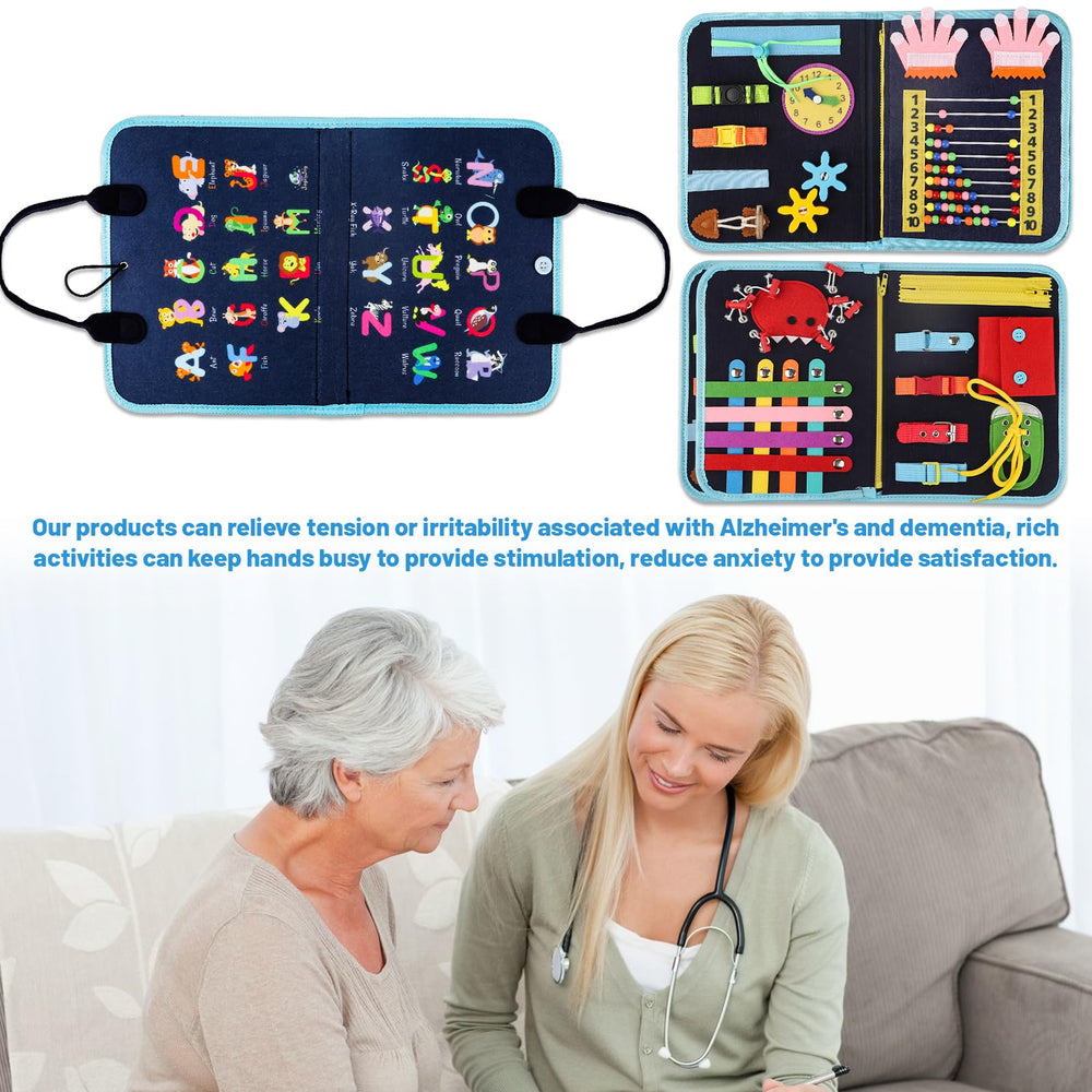 HNYG fidget blanket suitable for quiet car use during journeys