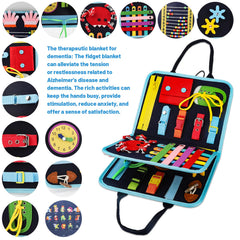 HNYG fidget blanket unfolded size 45x28 cm for desk or lap use