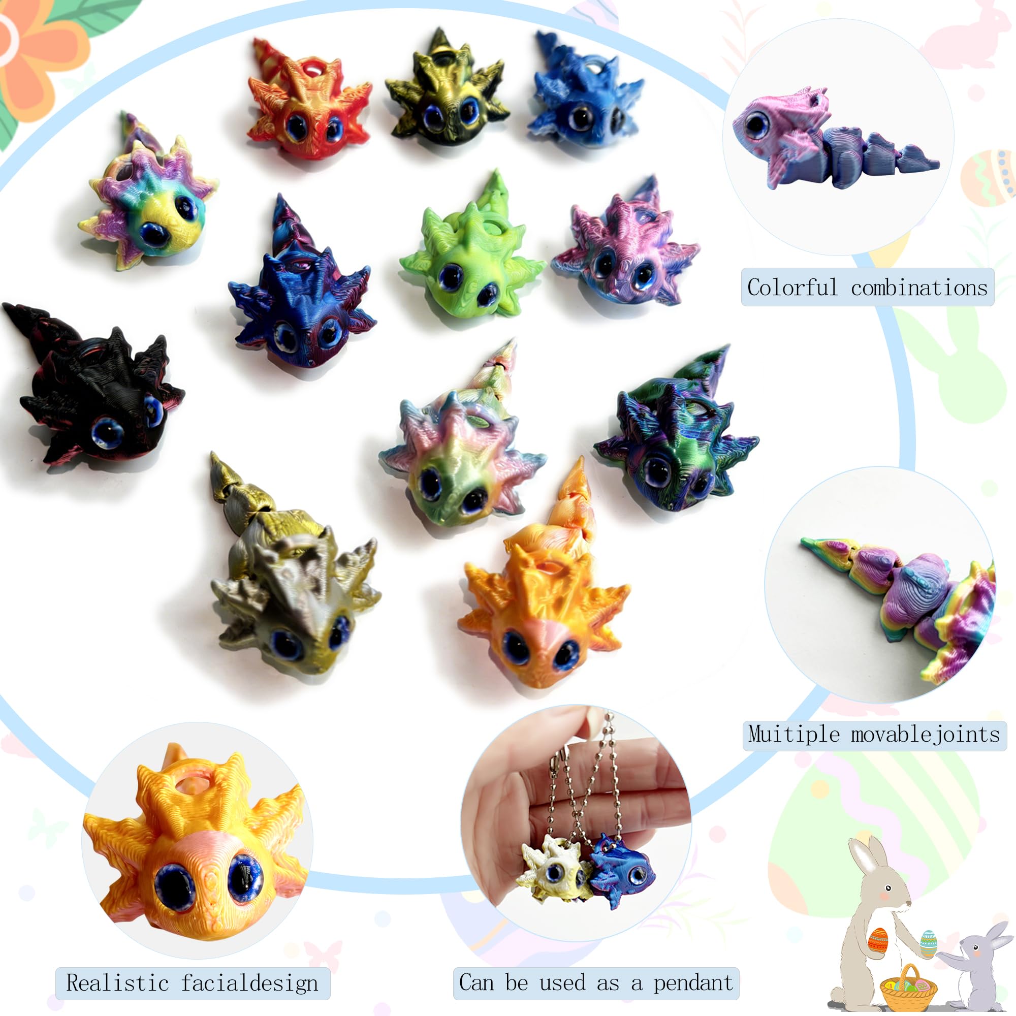 HNZZJY articulated axolotl toy with movable joints for tactile play and sensory focus.