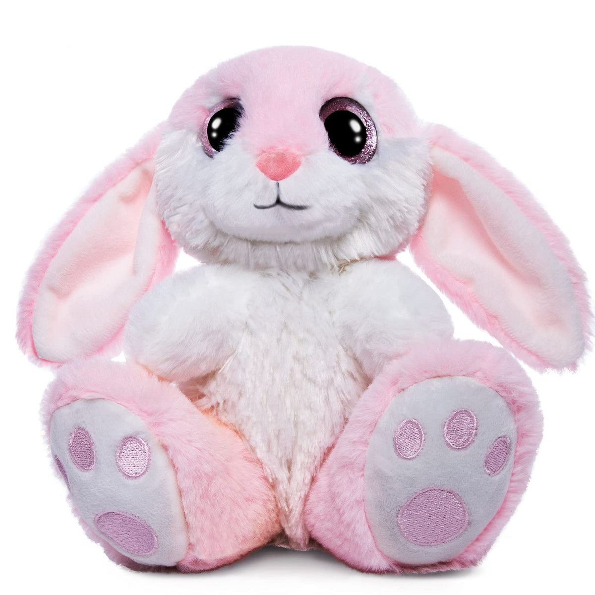 HO-EF Bunny Rabbit Easter stuffed animal in pink plush for gentle hugs.