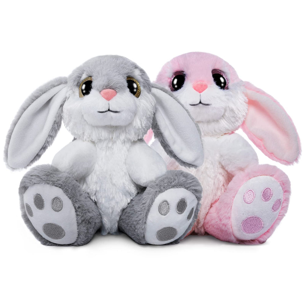 HO-EF bunny stuffed animal pink and grey offers a cuddly bedtime companion