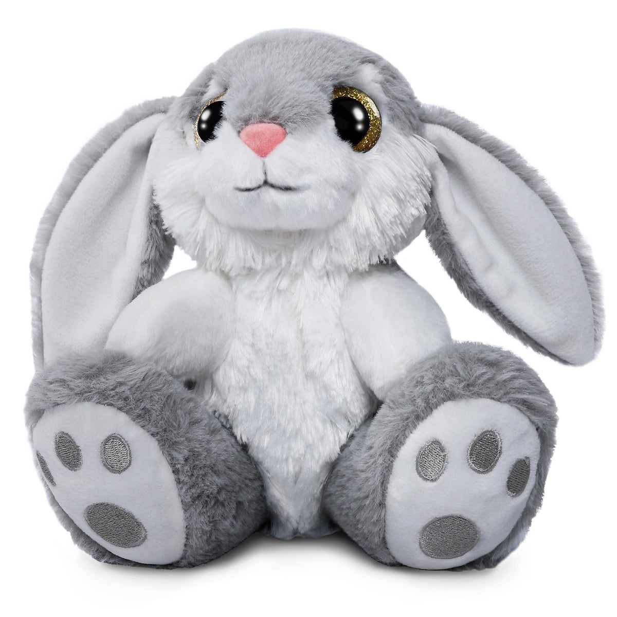 HO-EF Easter Bunny plush, 8.5 inches, provides soft companionship for kids.