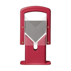 Hoan bagel guillotine in-slot base enables easy bagel slicing.