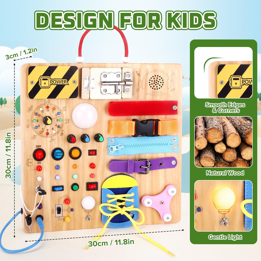Natural wood construction with smooth edges ensures gentle, safe play.