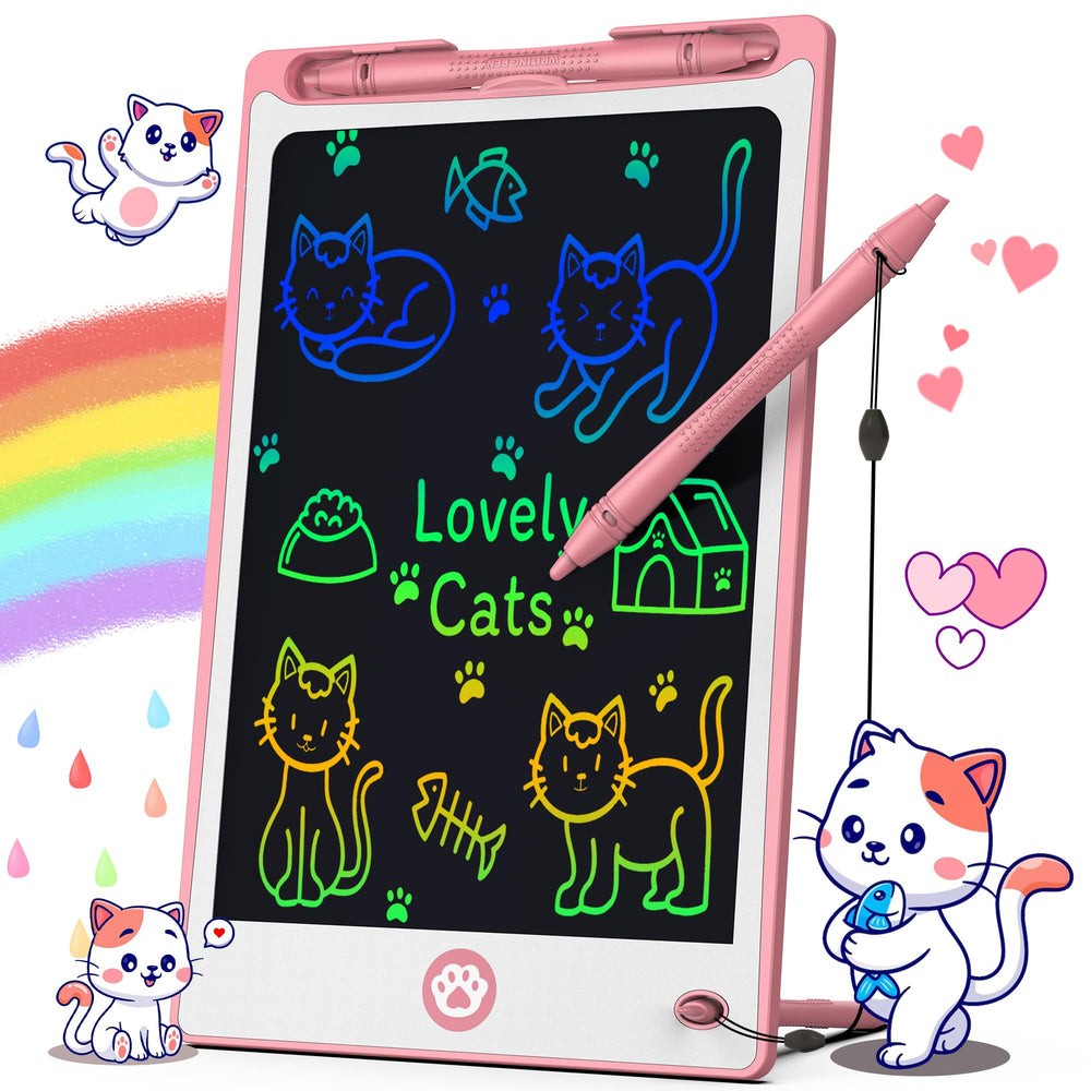 Hockvill LCD writing tablet cat design for kid-friendly drawing.