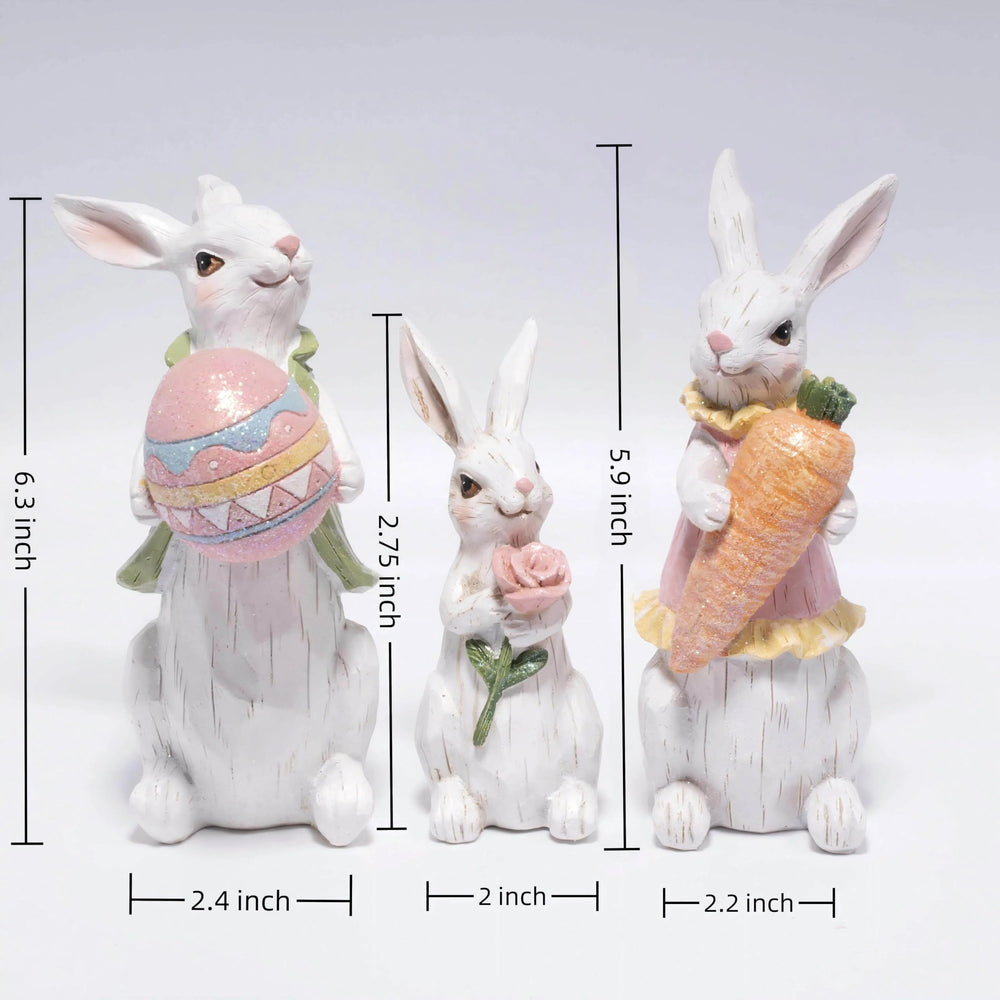 Hodao Easter Bunny on porch for cheerful spring vibes.