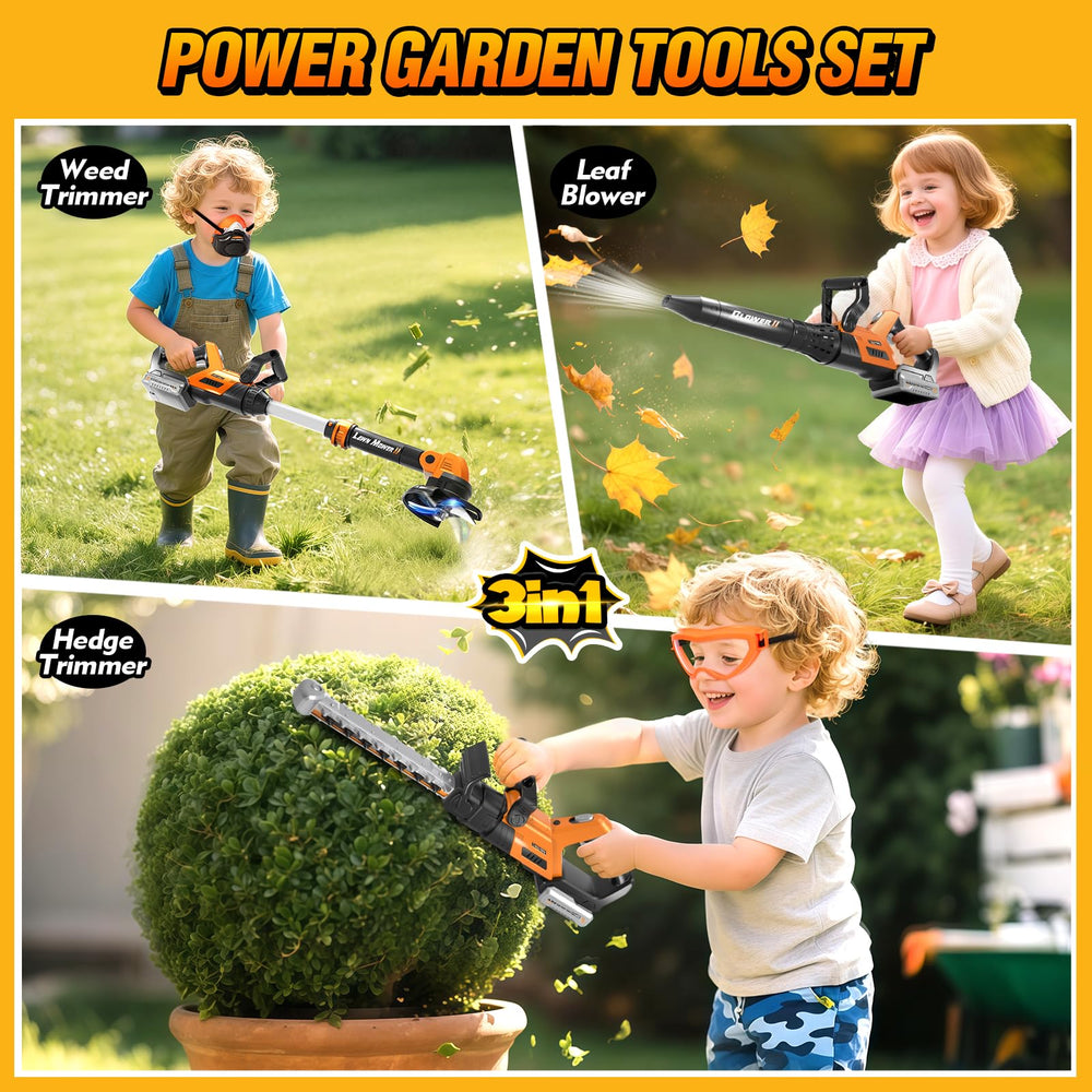 Hodurgyi 3-in-1 leaf blower toy promotes pretend yard cleaning
