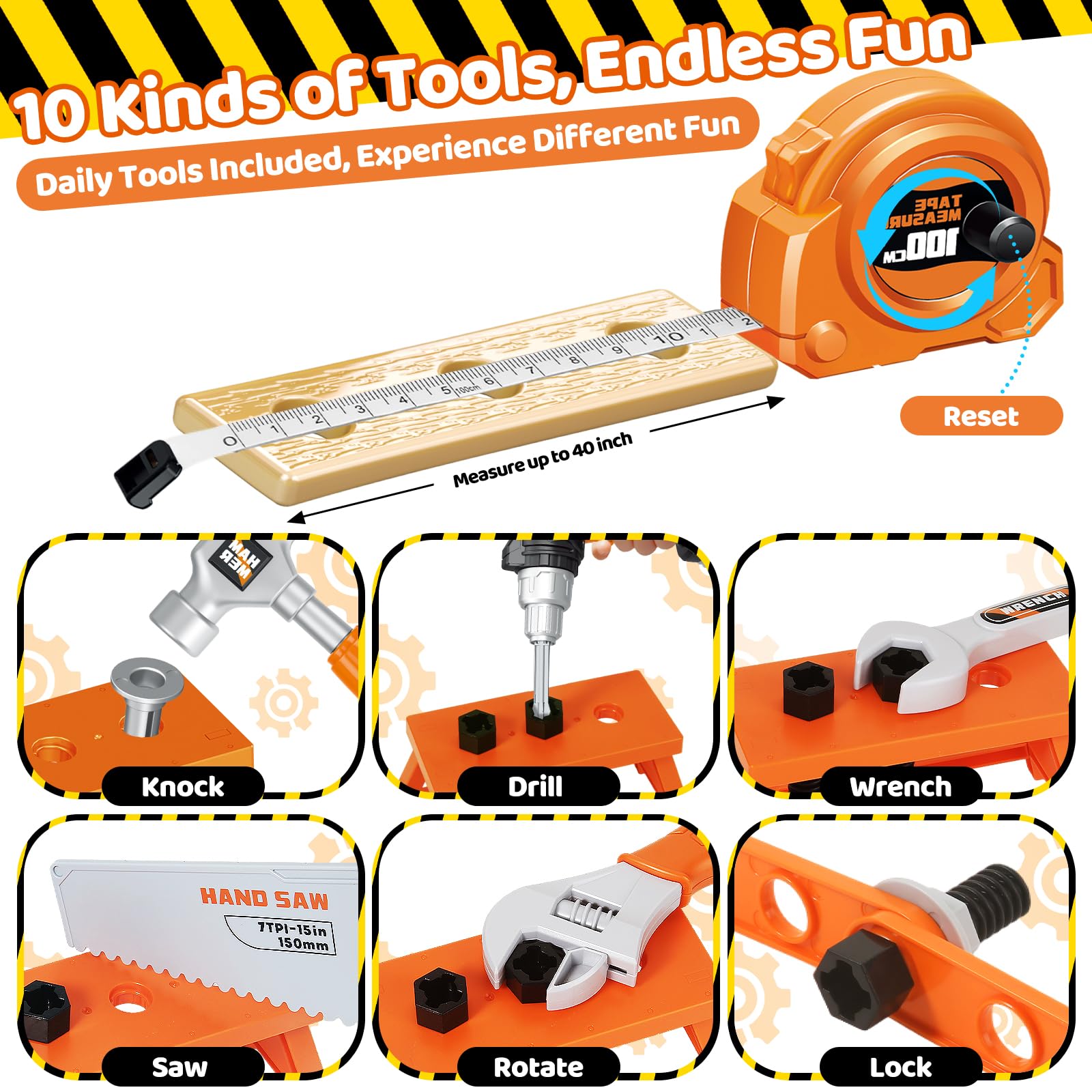 Hodurgyi measuring tape and caliper for early measurement play.