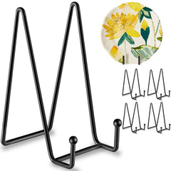 Hoewina plate stand 6-inch front view for secure tabletop display