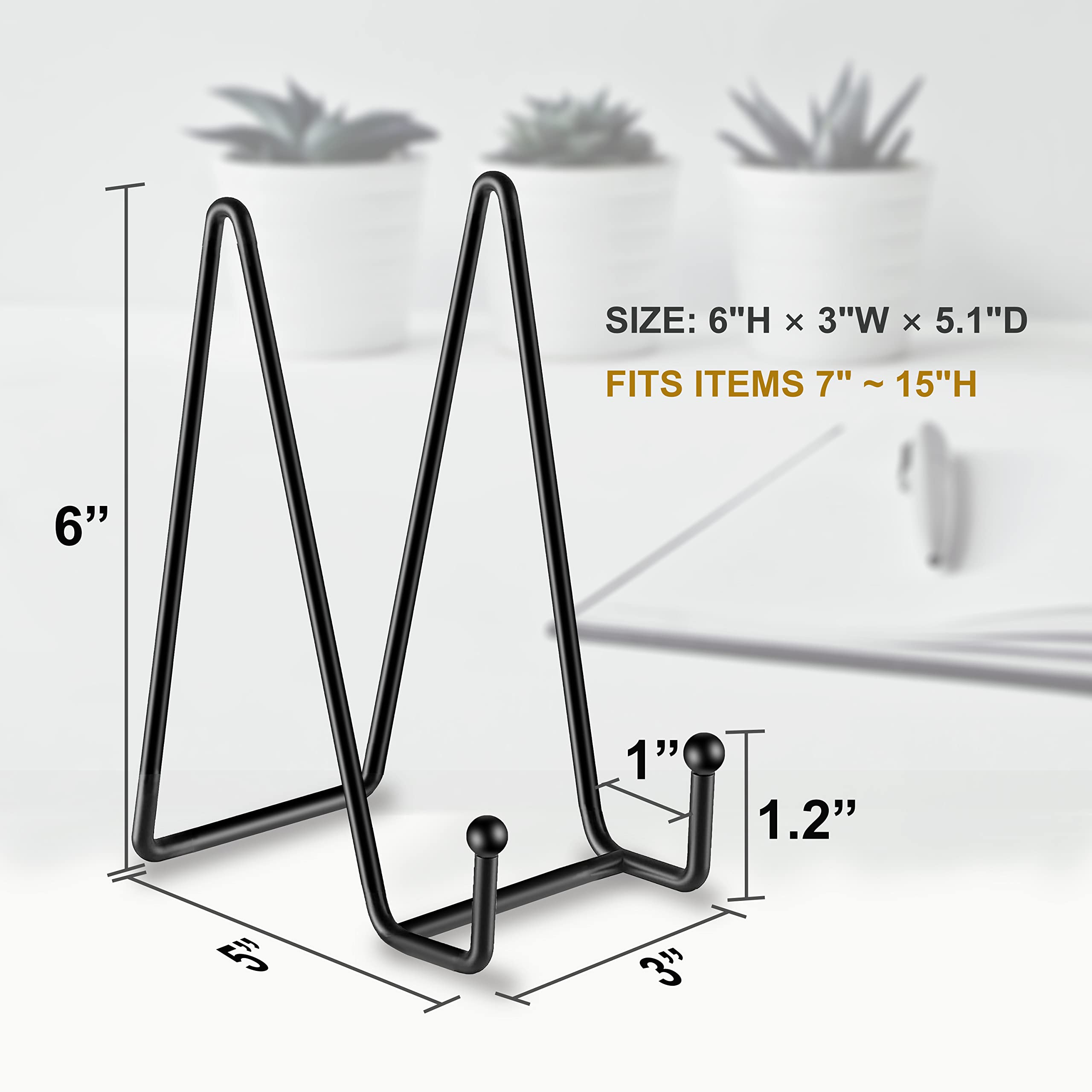 Hoewina 6-inch plate stand pack for versatile display options