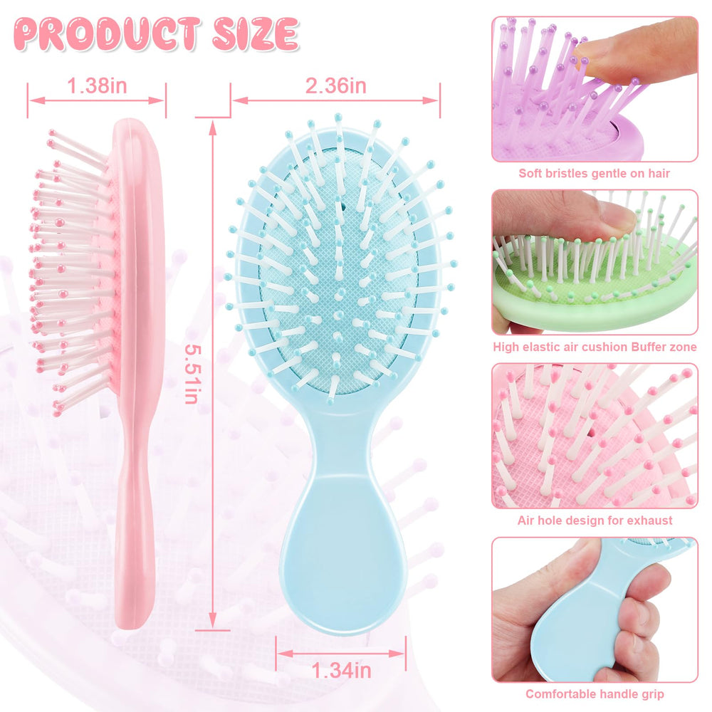 HOFASON travel-size mini brush fits pockets for travel and daily use