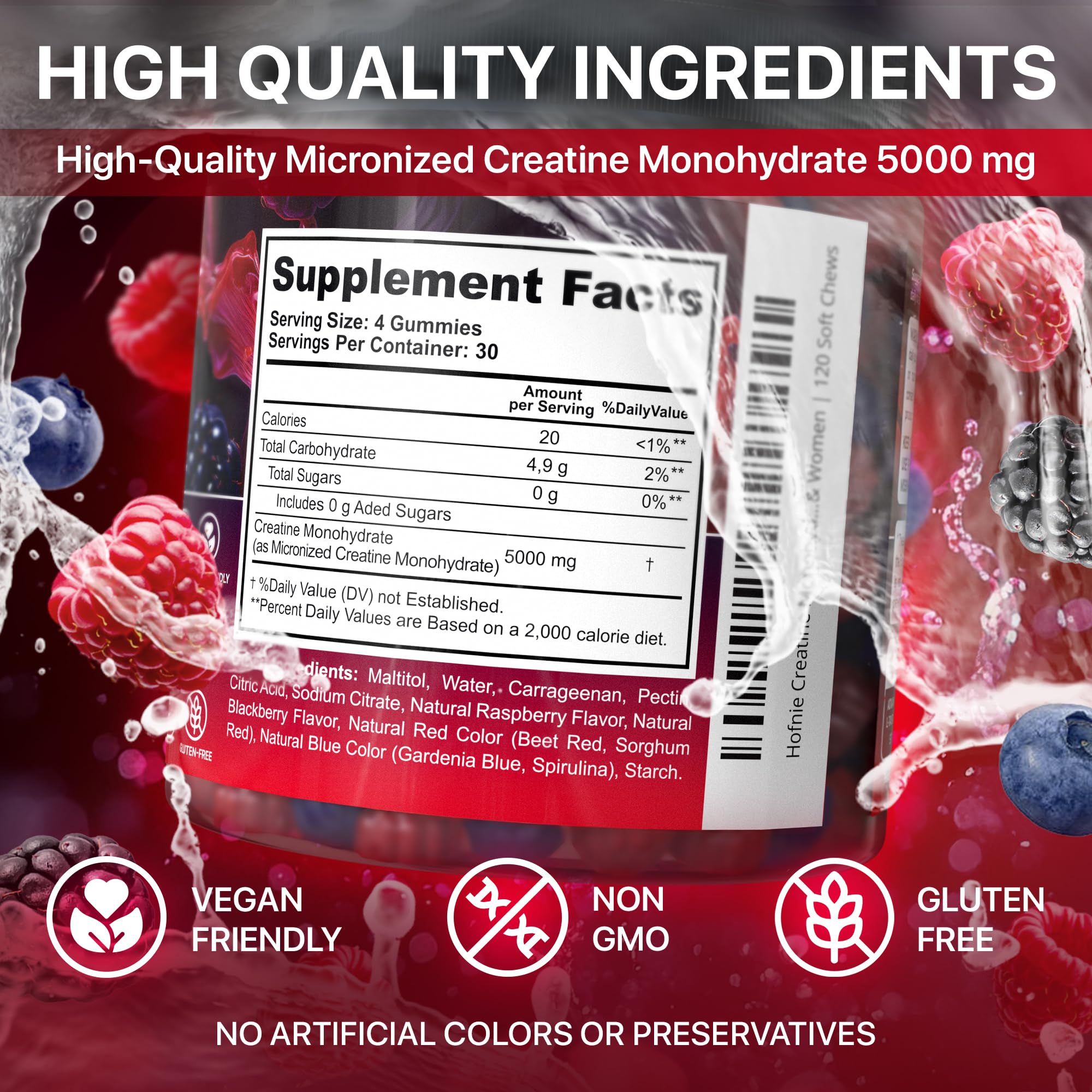 Hofnie 120-count packaging on shelf signals a 30-day supply