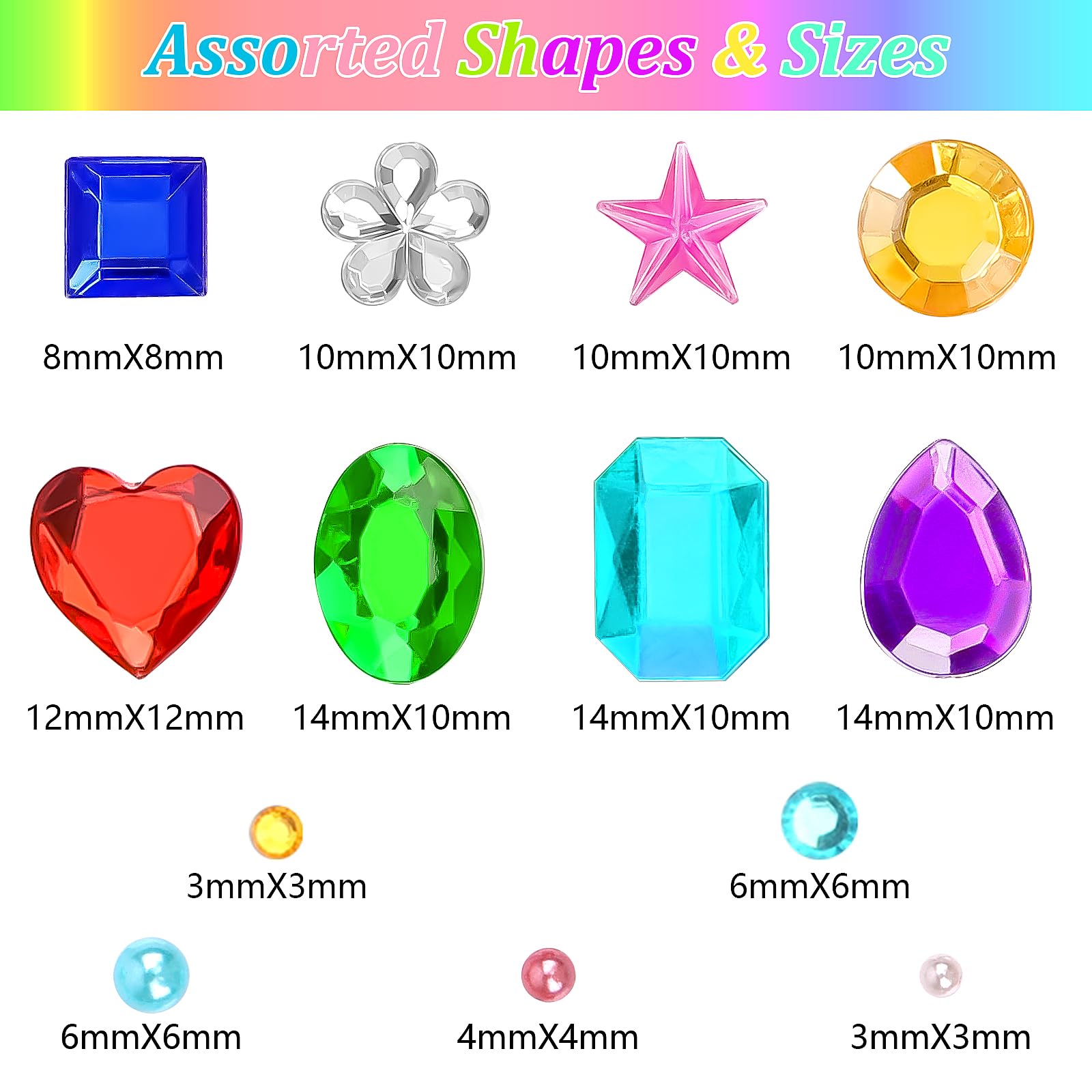 Hoiny self-adhesive rhinestones back enables quick, durable decorating
