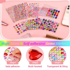 Hoiny transparent high-gloss rhinestones add bright accents to projects
