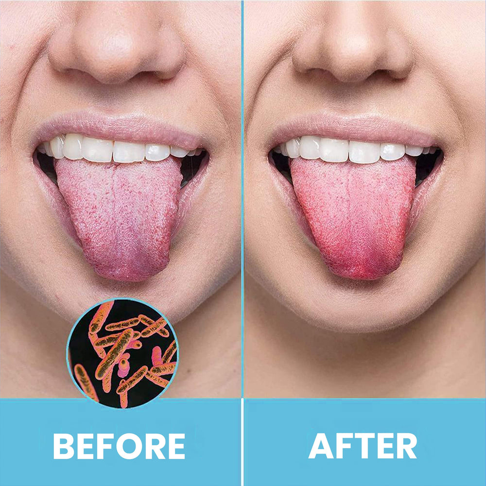 HOKIN stainless steel tongue scraper grip design enables comfortable, precise cleaning.