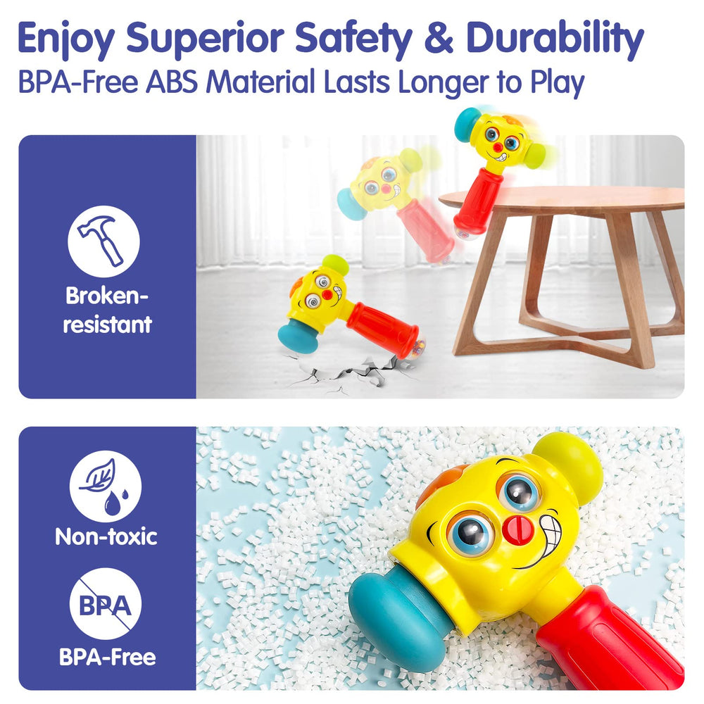 Hola toy uses BPA-free materials for peace of mind during toddler play.