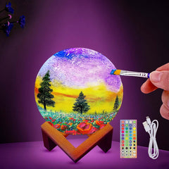HOLA Moon Lamp Kit with Type-C charging for quick recharges and convenient power.