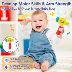 Hola toy eyes change when tapped, adding playful feedback during play.