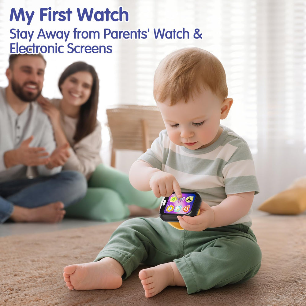 HOLA watch educational buttons interface supports fine motor play.