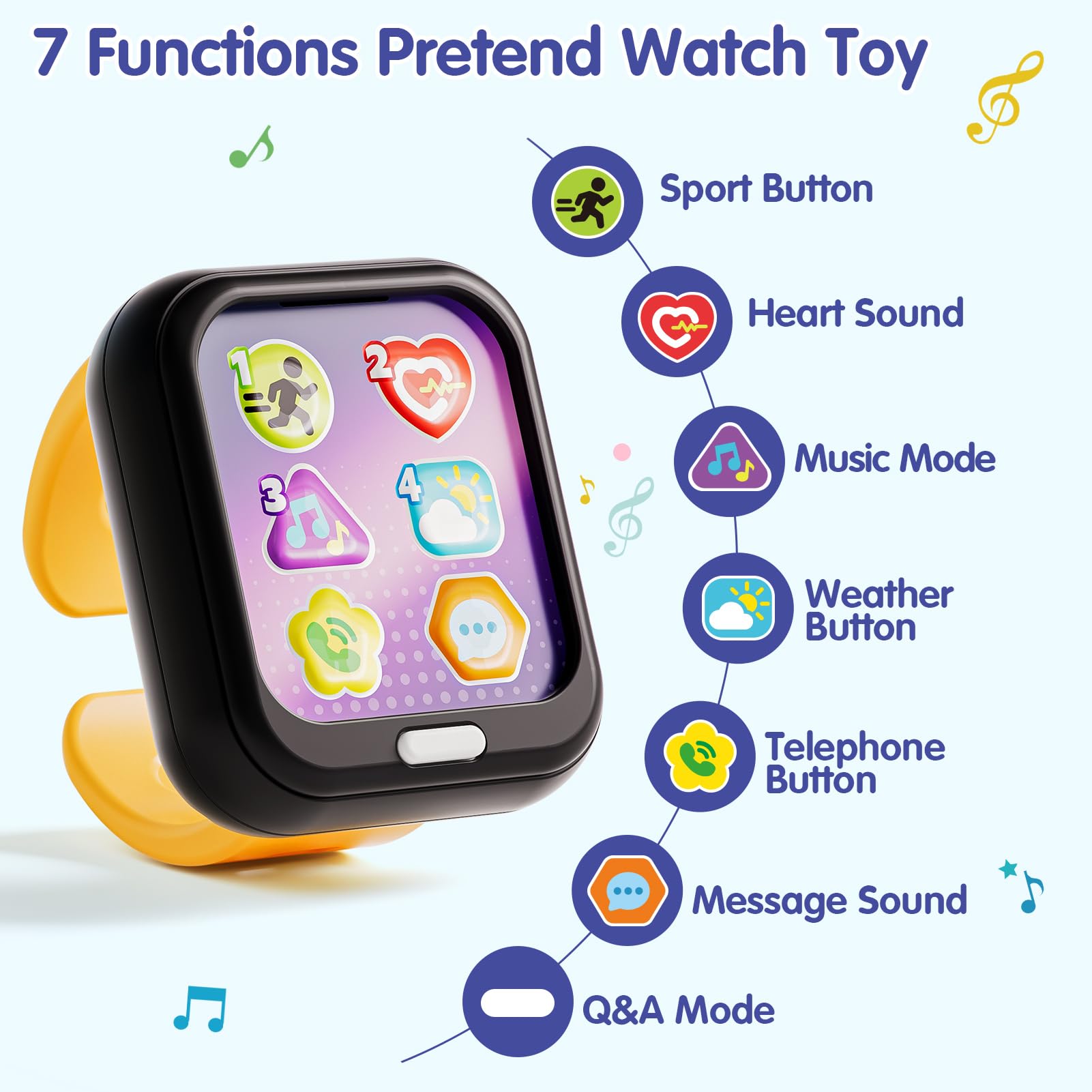 HOLA travel-friendly watch toy designed for car, plane, and on-the-go.