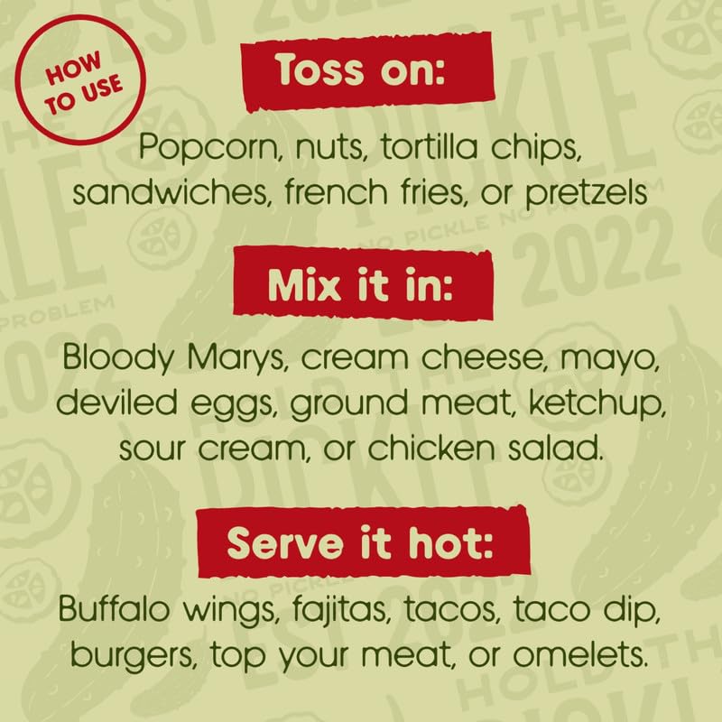 Hold The Pickle O.G. Dill Seasoning as a burger topping with zesty notes