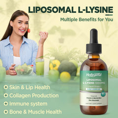 HOLLEGEND Lysine Drops dropper enabling precise post meal dosing