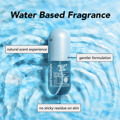 Holler And Glow mist on skin and hair for light daily refreshment.