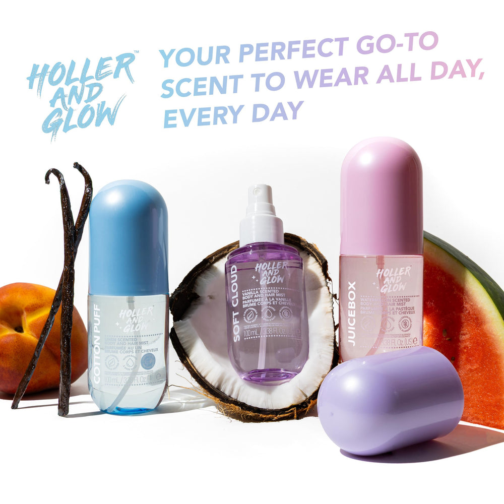 Gift-ready Holler & Glow Juicebox packaging.
