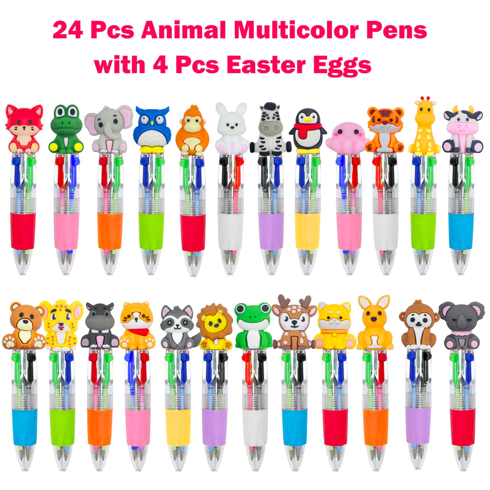 Holydeck four-color ballpoint pens showing easy color switching for schoolwork