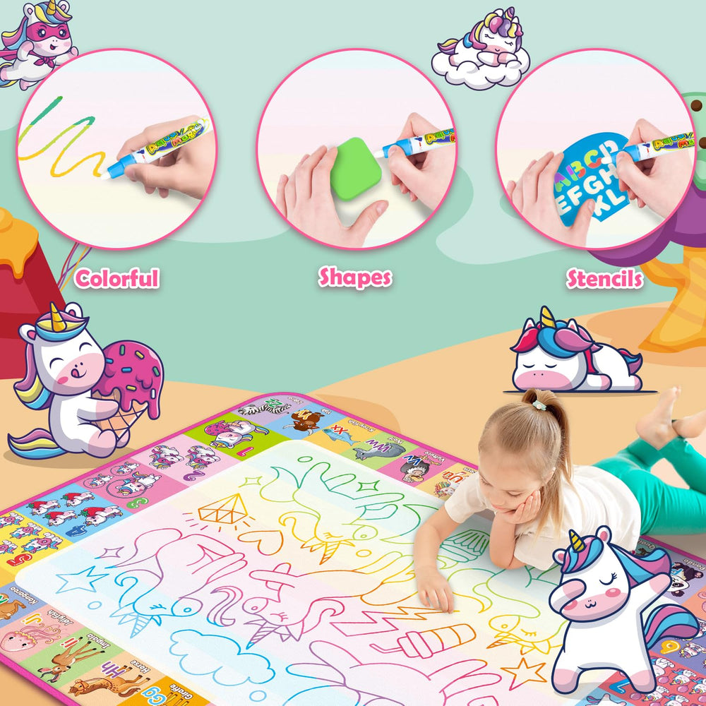 Hollyhi water magic pen in action creating erasable drawings with water