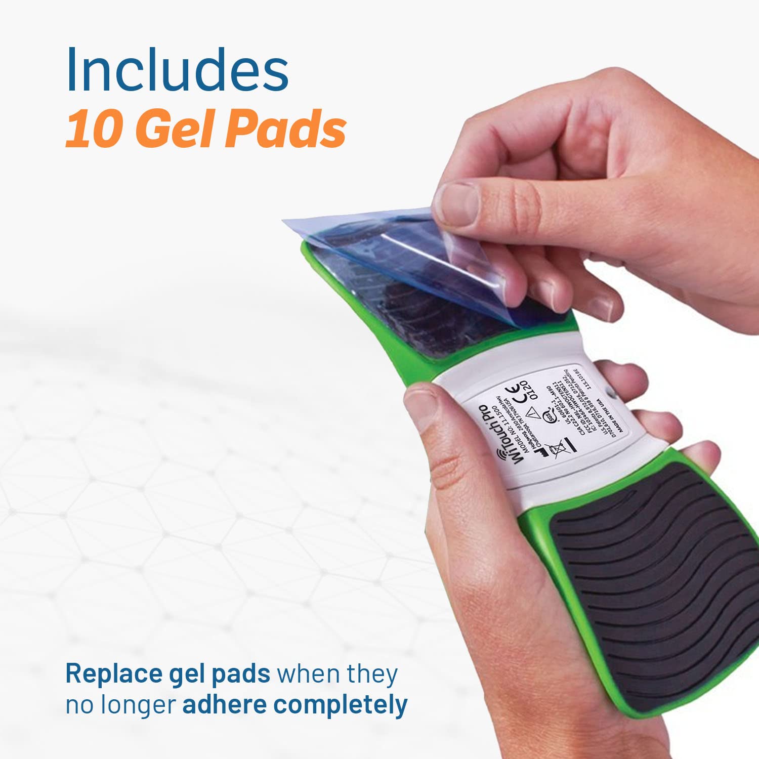 Hollywog Aleve Direct Therapy gel pad, replacement for compatible TENS units.