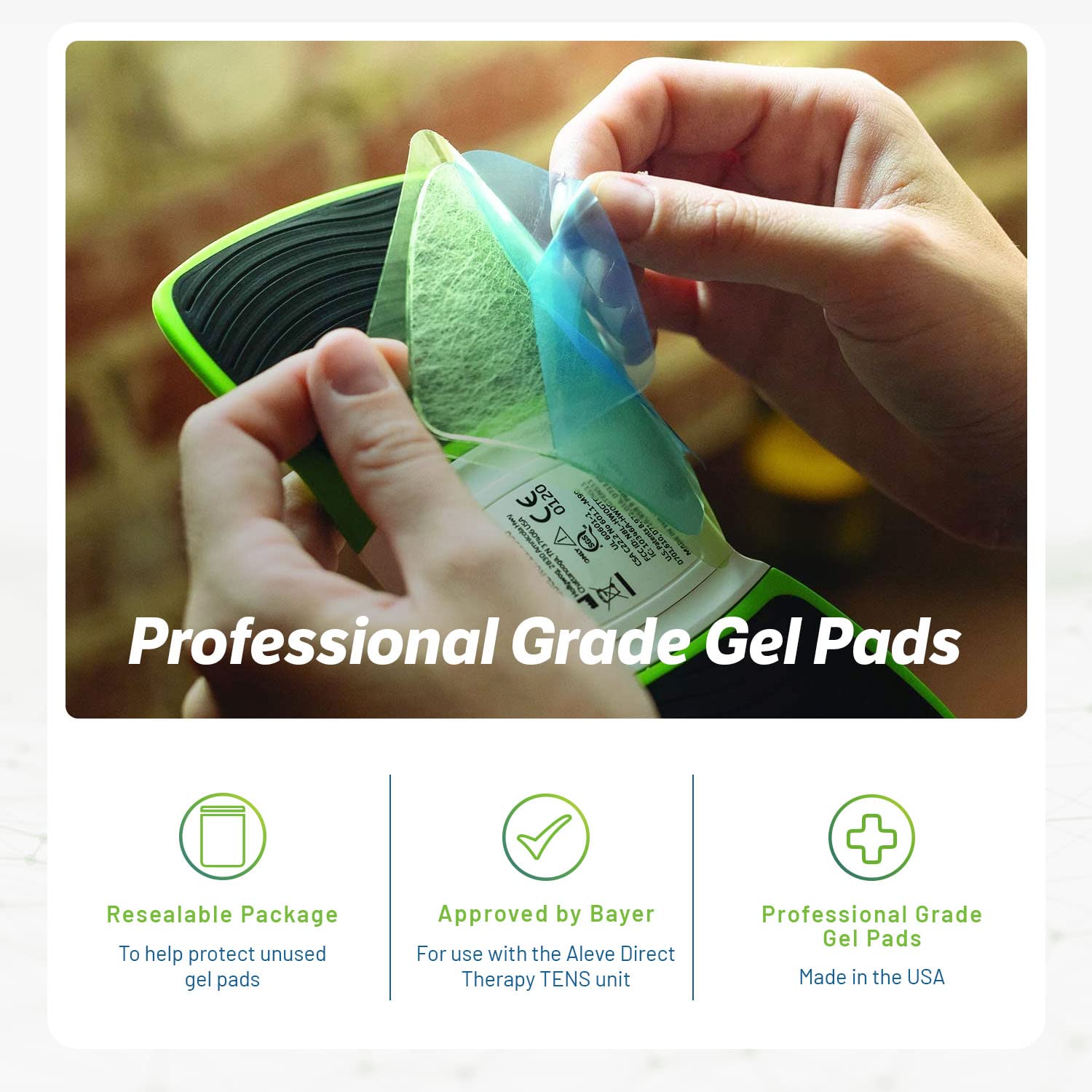 Hollywog ten-pad pack, resealable pouch to keep pads fresh.