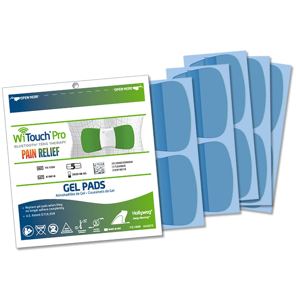 Hollywog WiTouch Pro gel pad, reusable and self-adhesive for easy replacement.