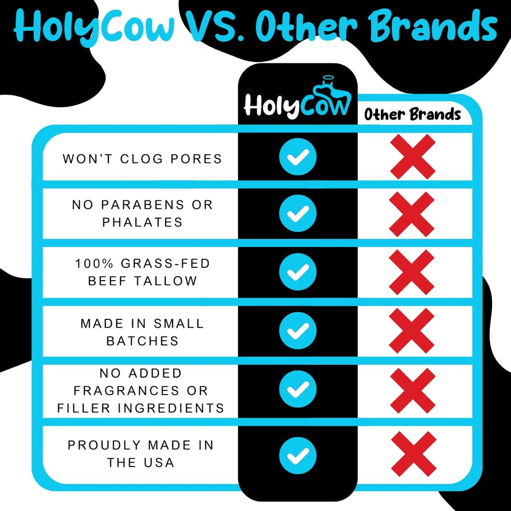 HolyCow baby-safe diaper cream hint supports gentle care.