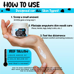 HolyCow balm applied to hand demonstrates smooth absorption.