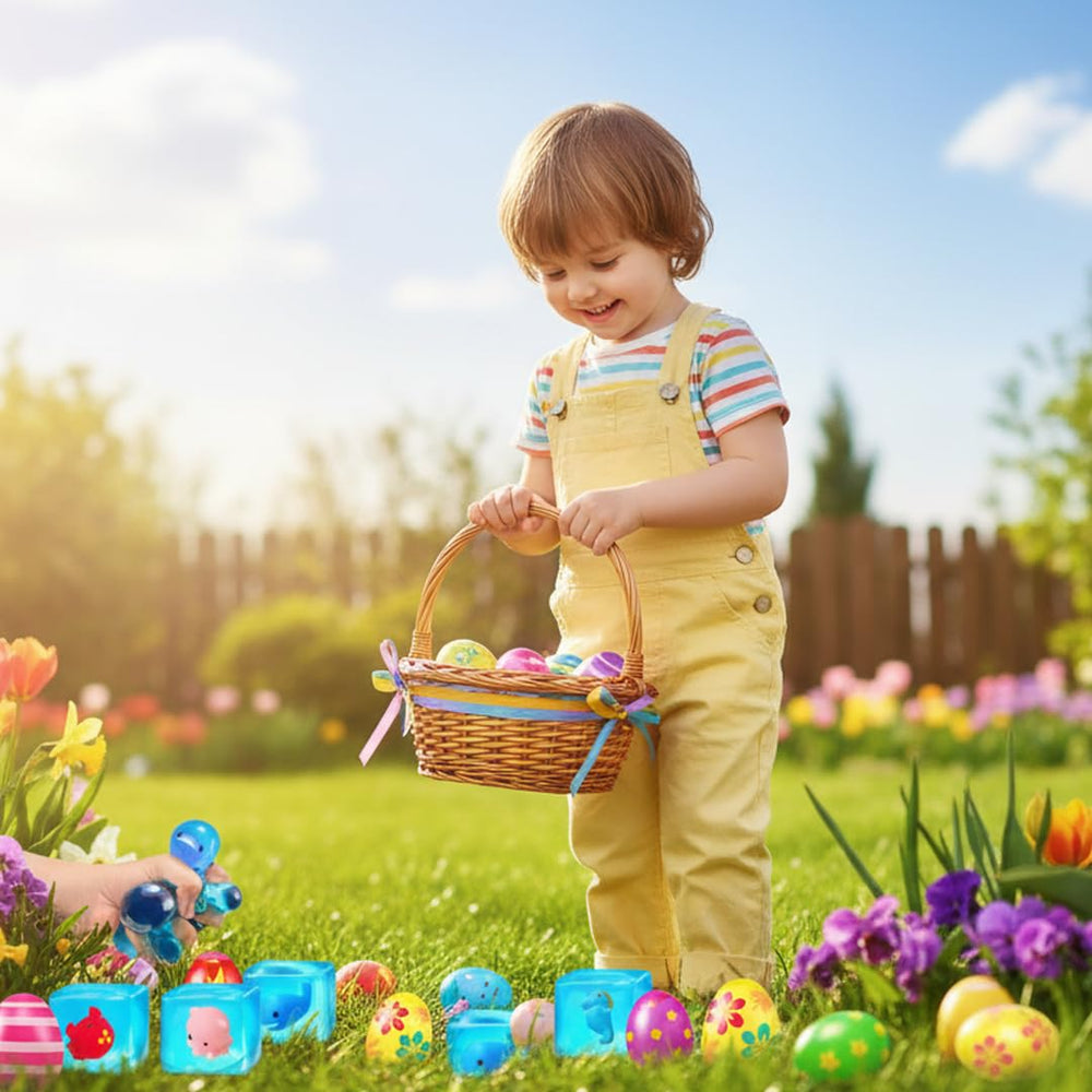 Holydeck party favors Easter basket stuffer cubes add playful sensory elements.