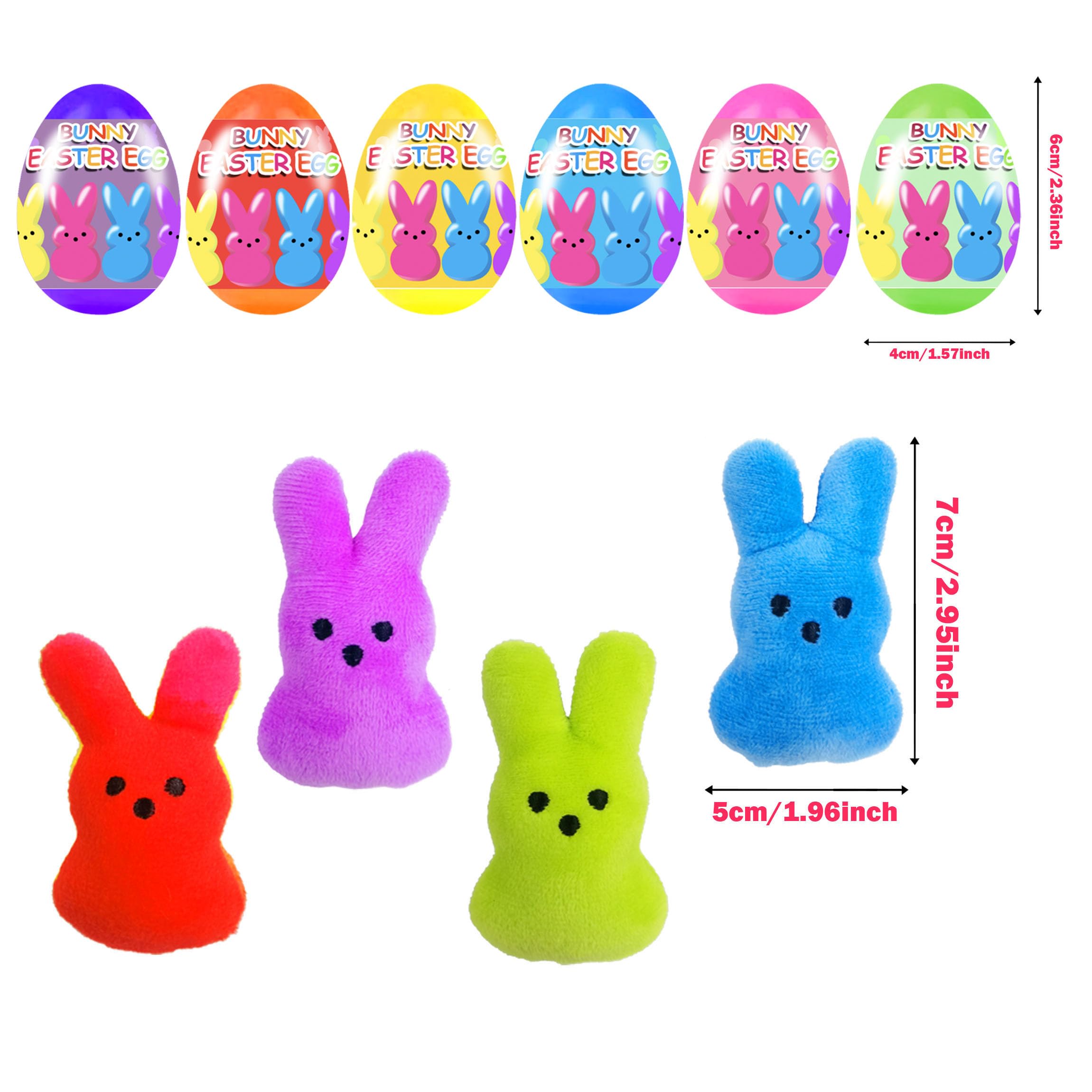 Holydeck plush bunny inside each egg offers a cuddly surprise for kids