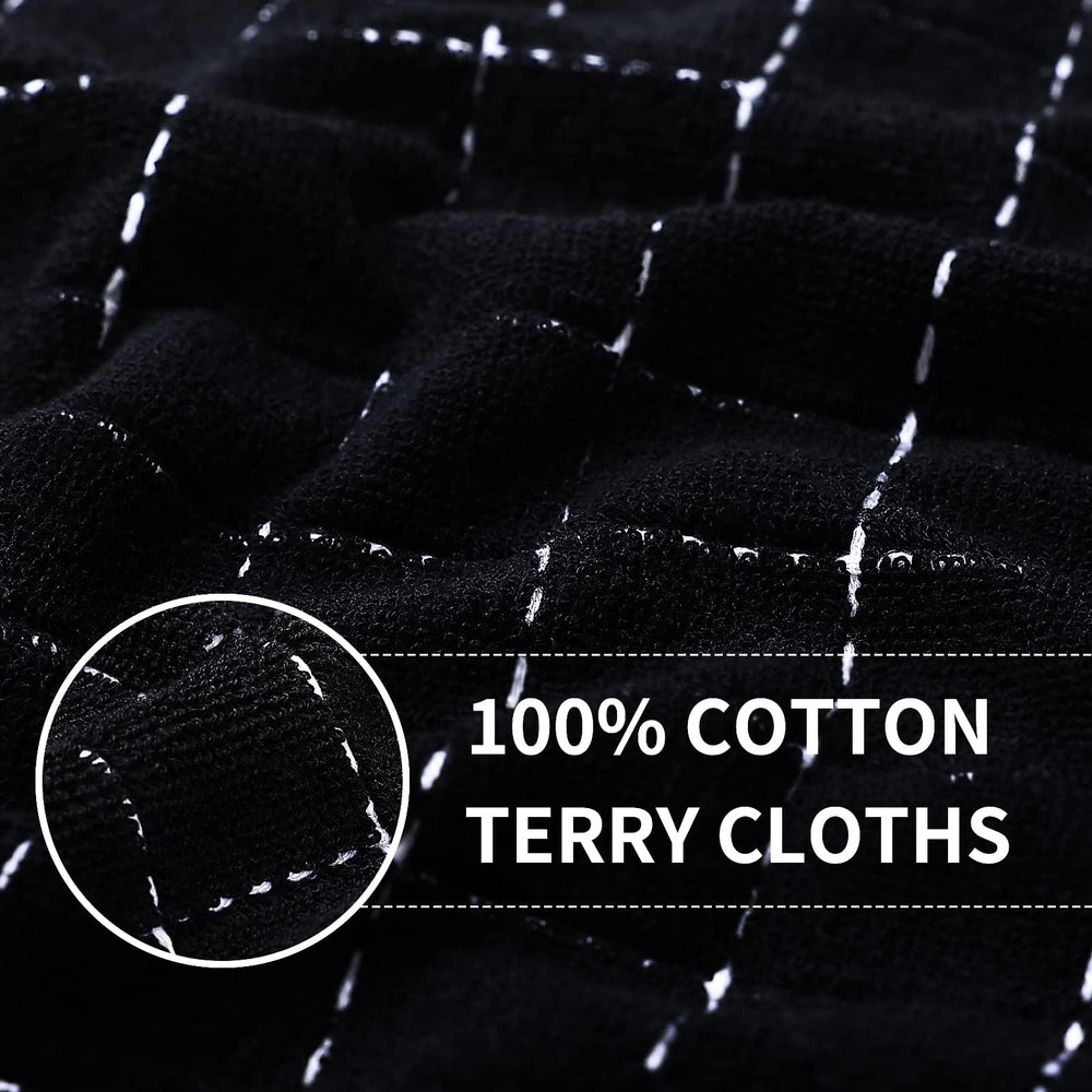 Homaxy absorbent terry weave delivers quick liquid pickup after cooking tasks.