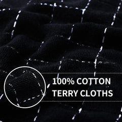 Homaxy absorbent terry weave delivers quick liquid pickup after cooking tasks.