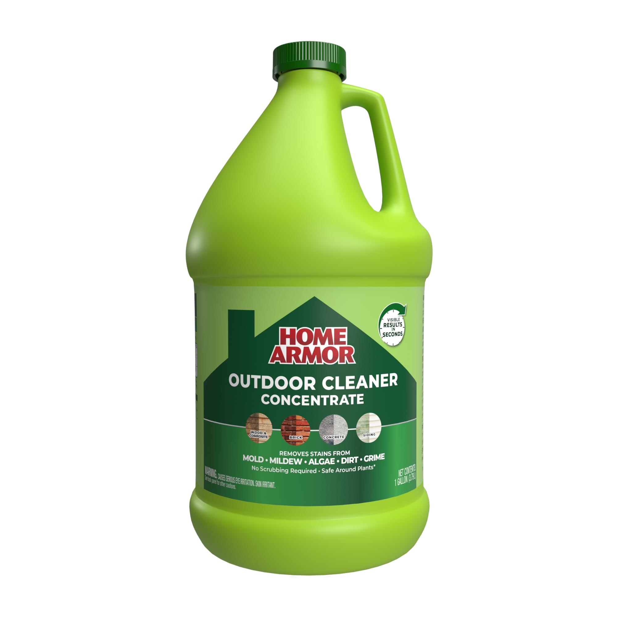 Home Armor Outdoor Cleaner bottle front demonstrates strong stain removal potential